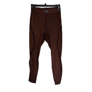 Savage X Fenty Flow High-Waist Trimmed Legging Sz Medium 8-10 Brown Full Length